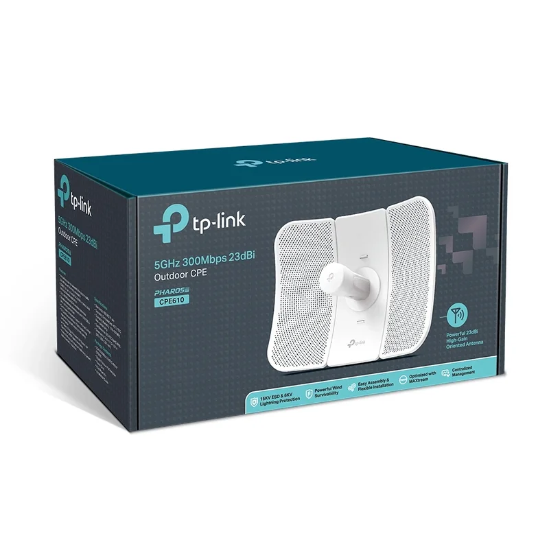 TP-Link 5GHz 300Mbps 23dBi Outdoor CPE – TL-CPE610