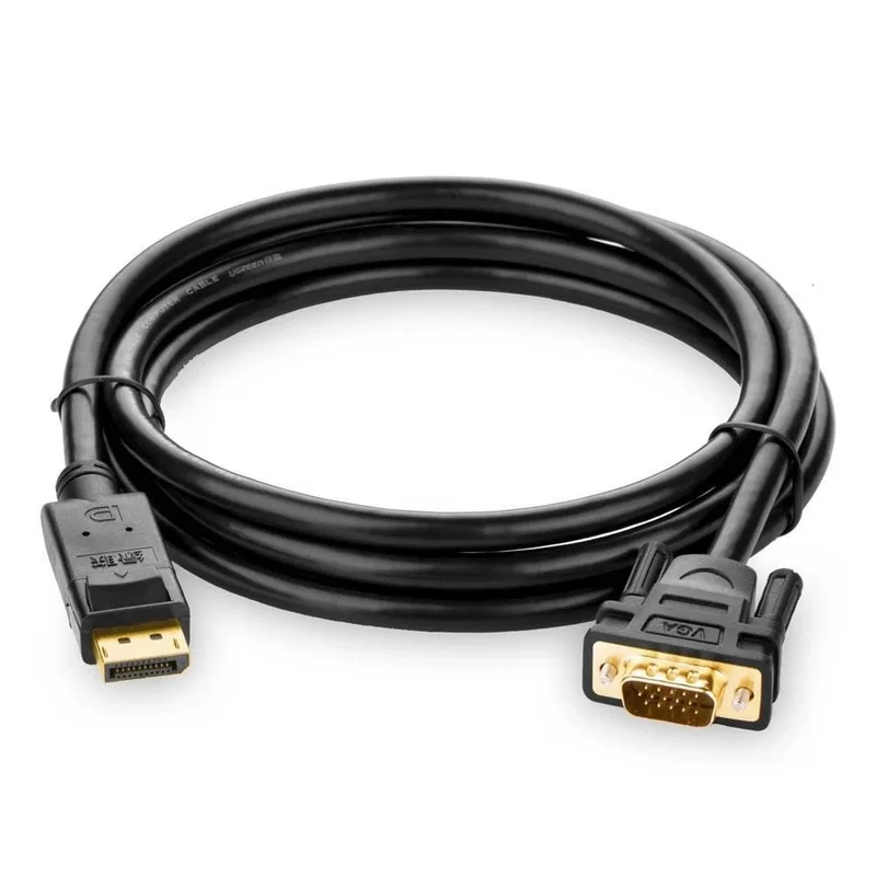 UGREEN DP Male to VGA Male Cable 1.5m – DP105