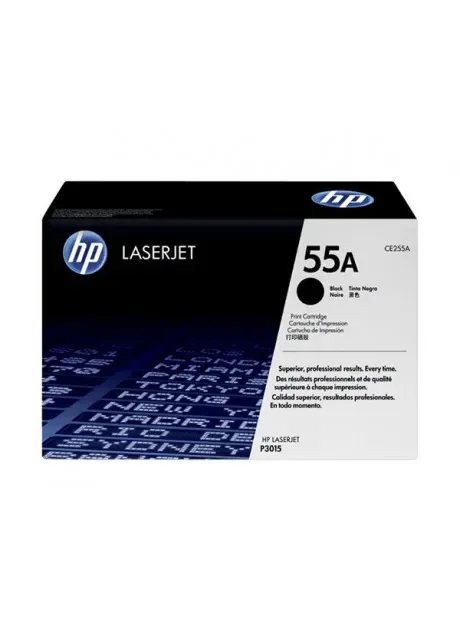 HP 55A Black Original LaserJet Toner Cartridge (CE255A)