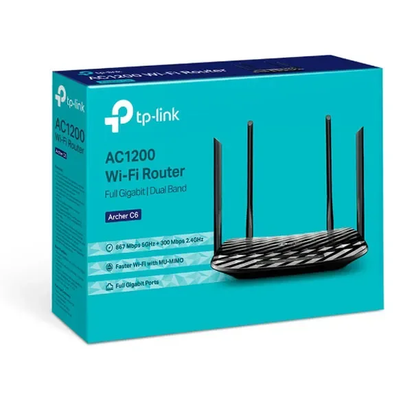 TP-Link AC1200 Wireless MU-MIMO Gigabit Router – TL-ARCHER C6