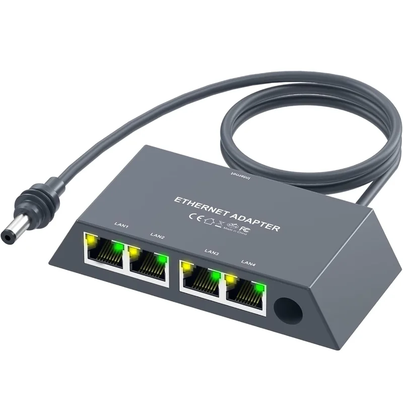 Starlink Mini and Gen 3 Ethernet Splitter 4 Way Adapter