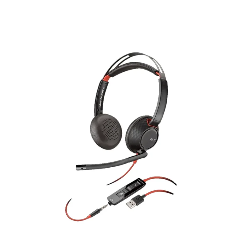 Plantronics Poly Blackwire C5220 USB-A Binaural Headset
