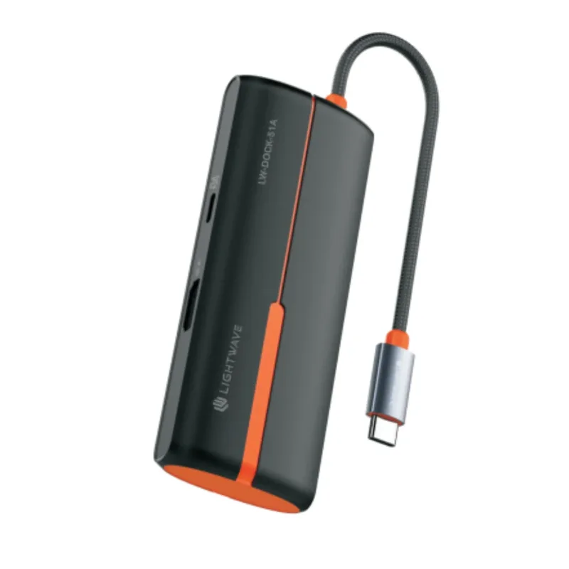 Lightwave 5-in-1 USB-C Docking Station