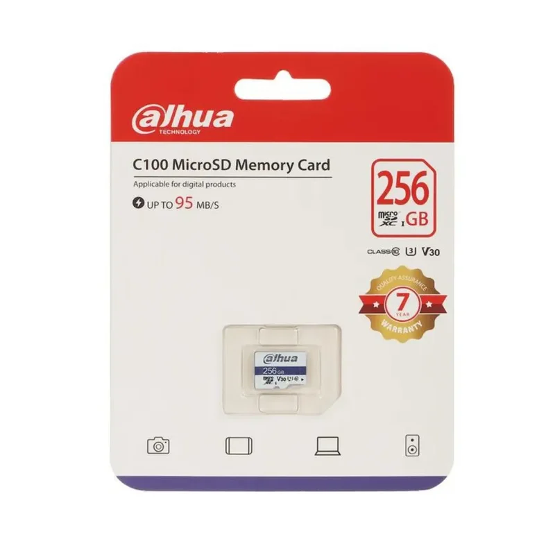 Dahua 256GB c10/u3/v30 MicroSD Memory Card