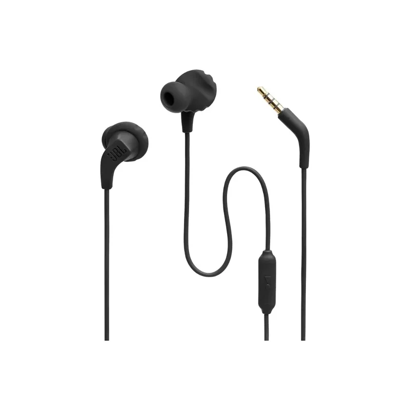 JBL Endurance Run 2 Wired – Waterproof Sport in-Ear Headphones (Black)