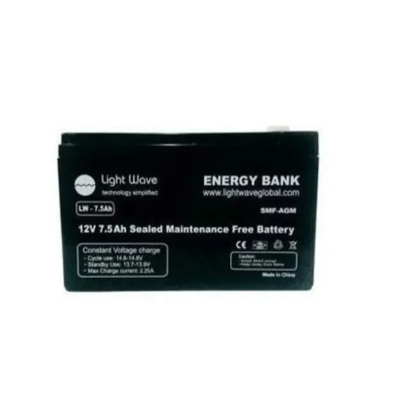 Lightwave 12V 7.5AH UPS Battery