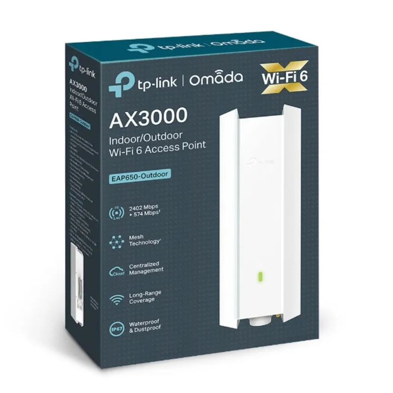 TP-Link AX3000 Outdoor WiFi 6 Access Point – TL-EAP650-OUTDOOR