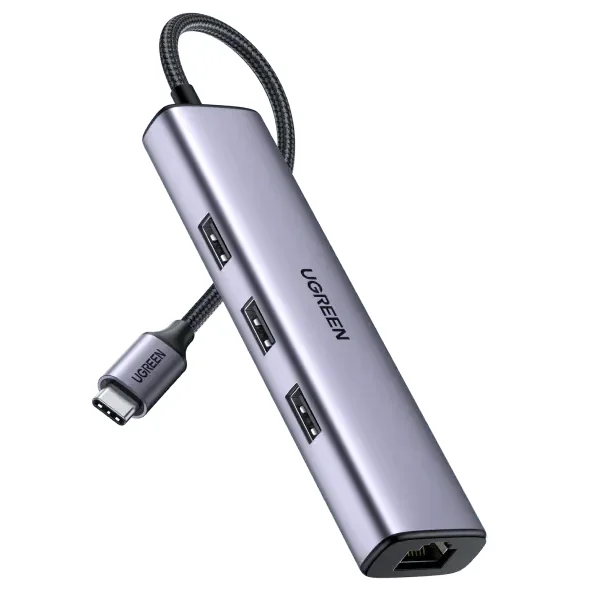 UGREEN USB-C to USB 3.0 Hub (3 Ports) + Gigabit Ethernet