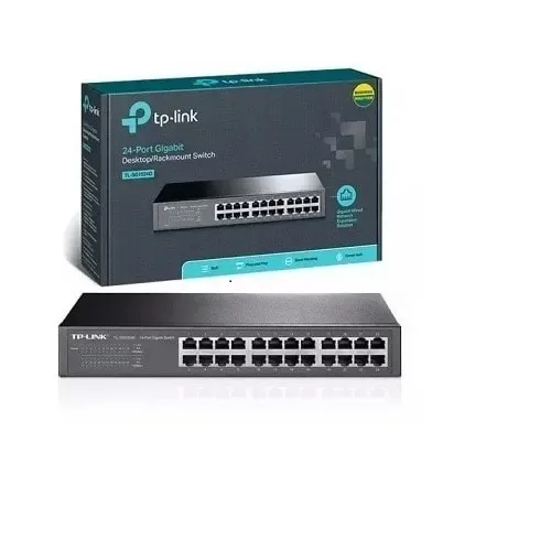 TP-Link 24-Port 10/100/1000Mbps Gigabit Desktop Rackmount Switch – TL-SG1024D