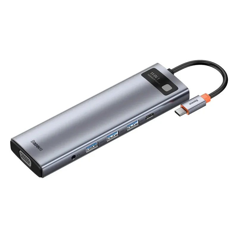 Baseus Metal Gleam Series 11-in-1 Type-C HUB Docking Station