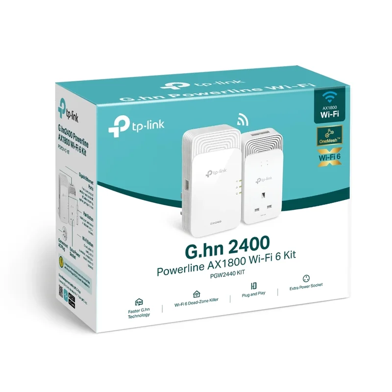 TP-Link PGW2440 KIT G.hn2400 Powerline  Wi-Fi 6 Kit