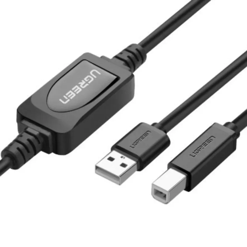 UGREEN  USB A 2.0 Male to B Male Active 15M Printer Cable